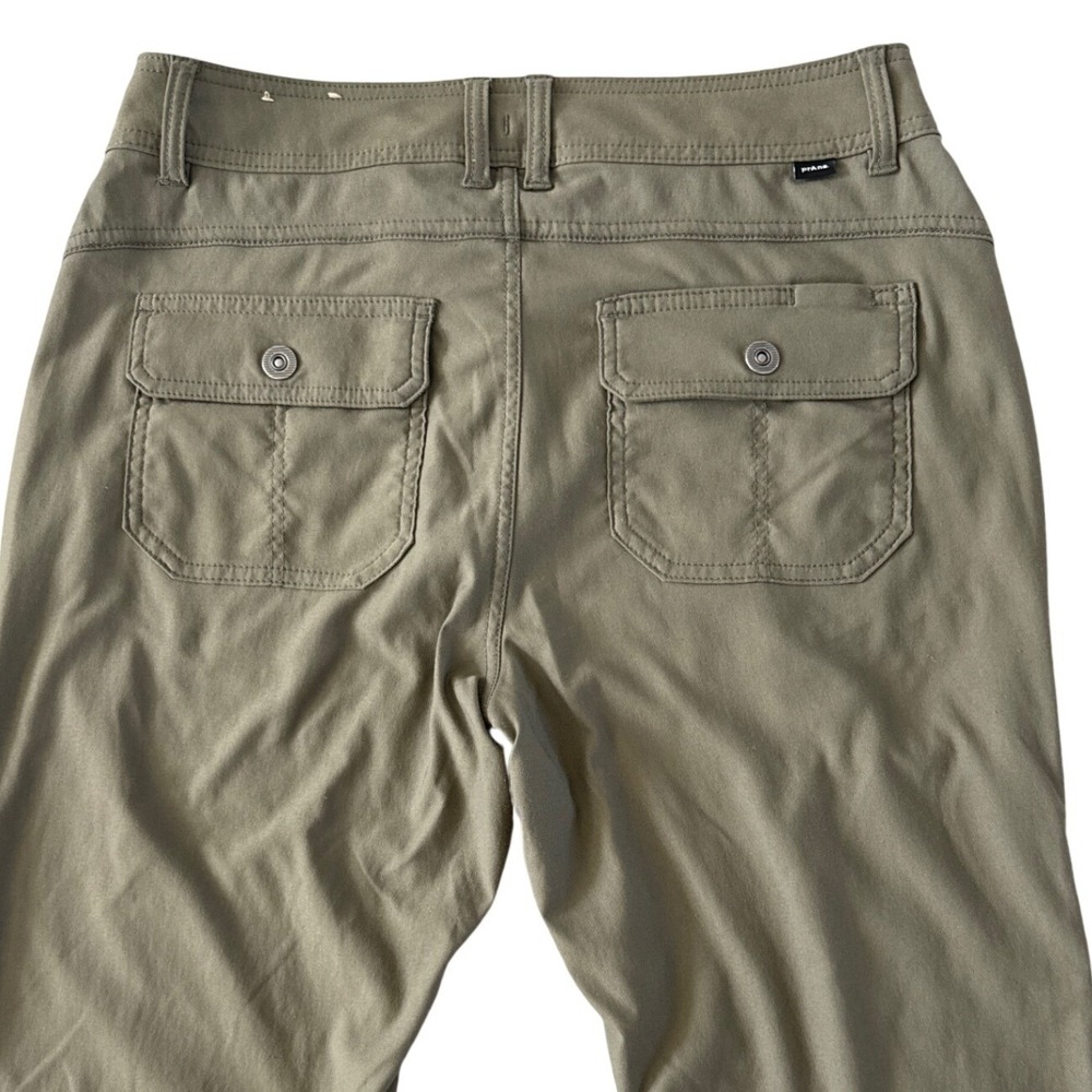 PrAna Halle Low Rise Bootcut Pants Slate Green 10R Roll Up Hiking Outdoors $98 - Picture 12 of 14